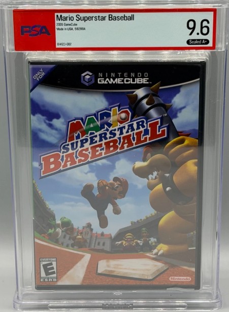 Mario Superstar Baseball Nintendo GameCube Sealed New PSA 9.6 A+ Graded NOT WATA